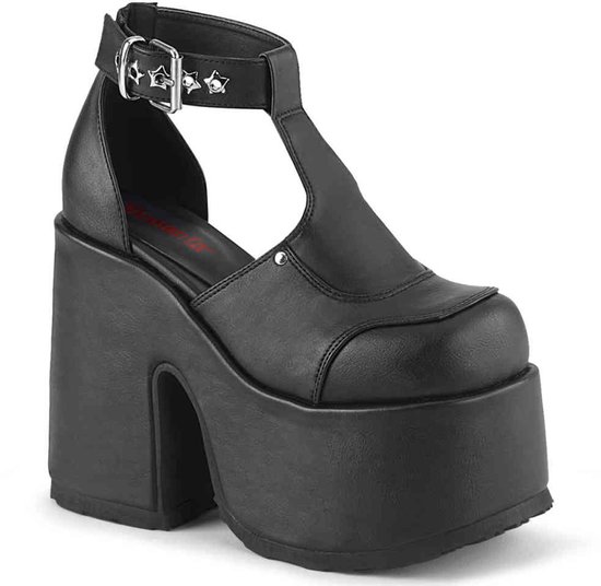 DemoniaCult - CAMEL103 Plateau Sandaal - US 11 - 41 Shoes - Zwart