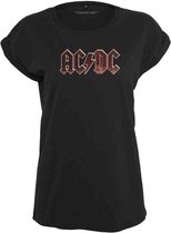 Urban Classics AC/DC Dames Tshirt -S- AC/DC Voltage Zwart