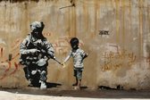 BANKSY Soldier Flower Gun Boy Canvas Print