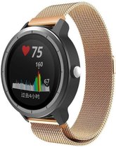 Milanees Smartwatch bandje - Geschikt voor  Garmin Vivoactive 3 Milanese band - rosé goud - Horlogeband / Polsband / Armband