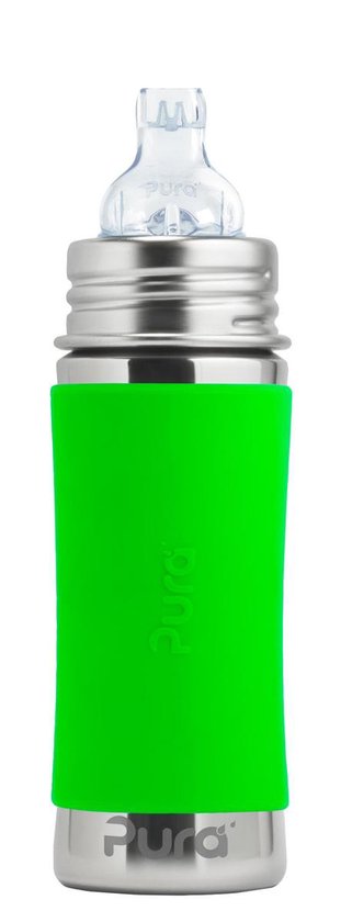 Babyflesje - Pura tuitfles - Plasticvrij - 325 ml - Groen