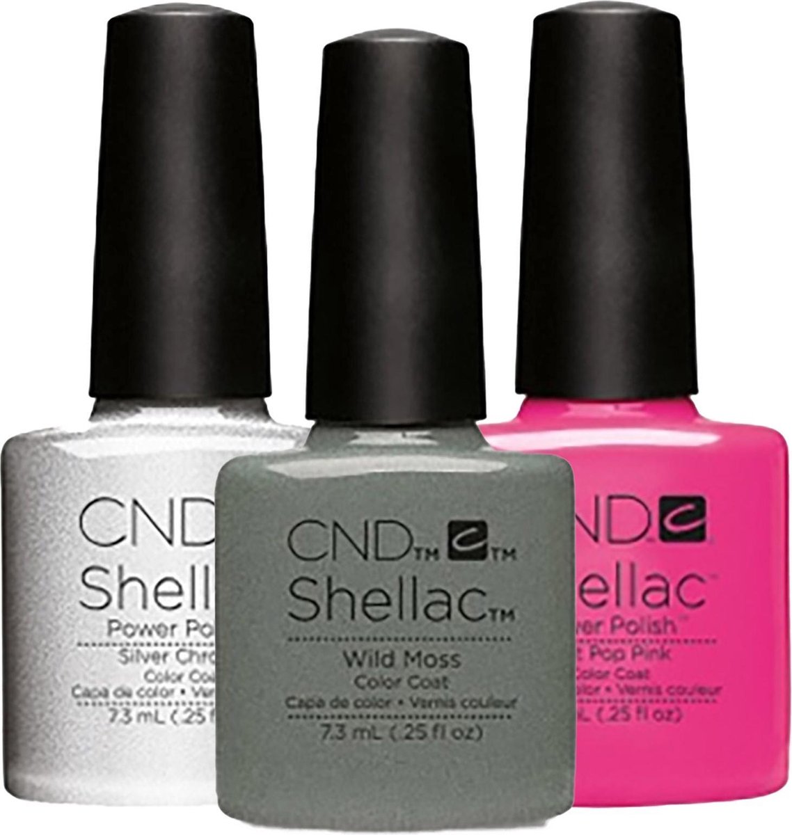 CND - Colour - Shellac - Gellak - Silver Chrome - 7,3 ml | bol