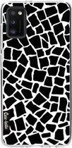 Casetastic Samsung Galaxy A41 (2020) Hoesje - Softcover Hoesje met Design - British Mosaic Black Print