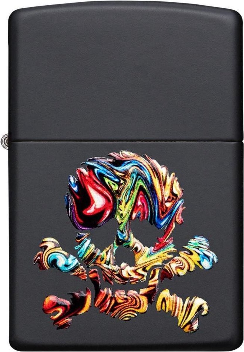 Goedkoopste Aansteker Zippo 3D Print Color Skull