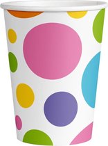Bekertjes Stippen 250 ml Papier Wit 8 Stuks