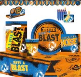 Amscan Feestpakket Nerf Oranje/geel/zwart 61-delig