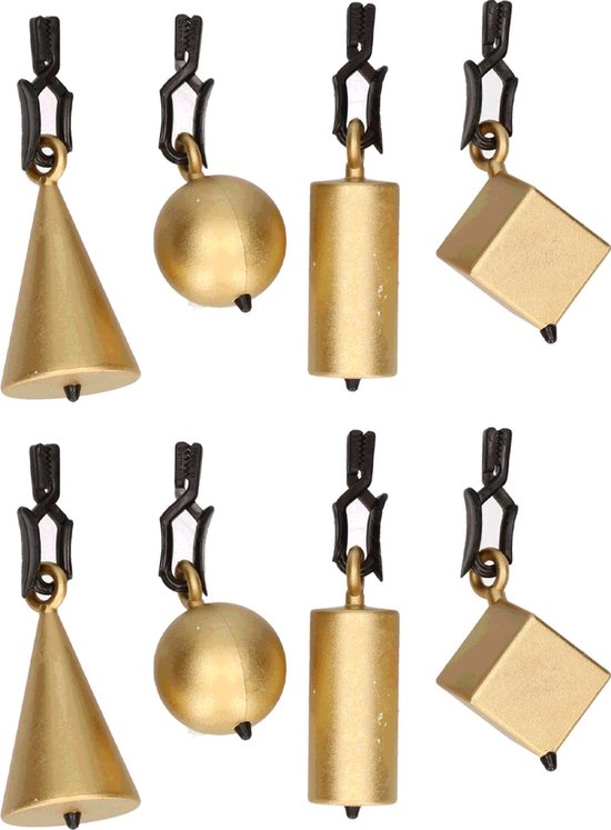 Tafelkleedgewichtjes gouden vormen 5 cm - tafelzeil/tafelkleed gewichtjes... | bol.com