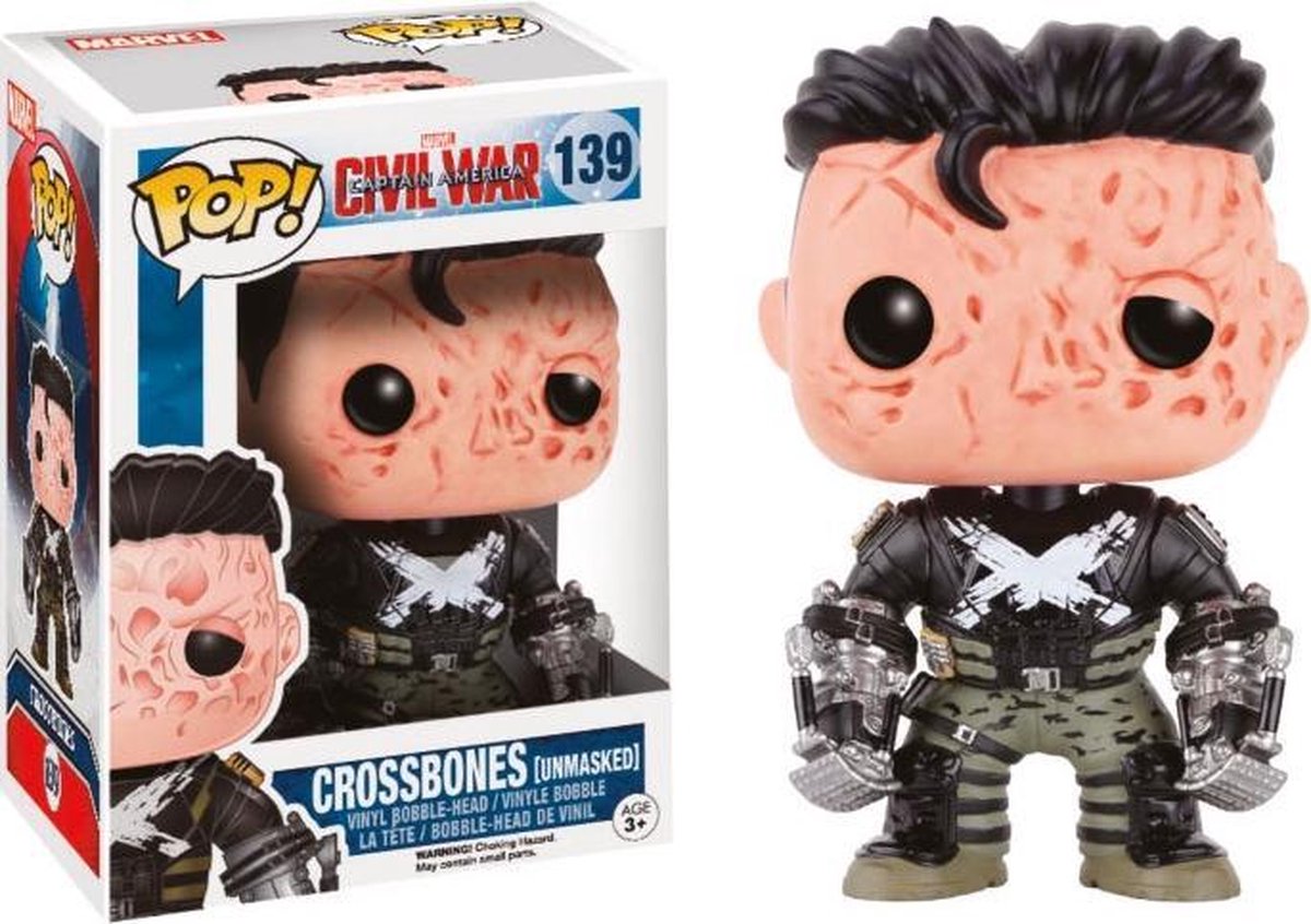 Funko Pop! Civil War Crossbones Unmasked - Verzamelfiguur