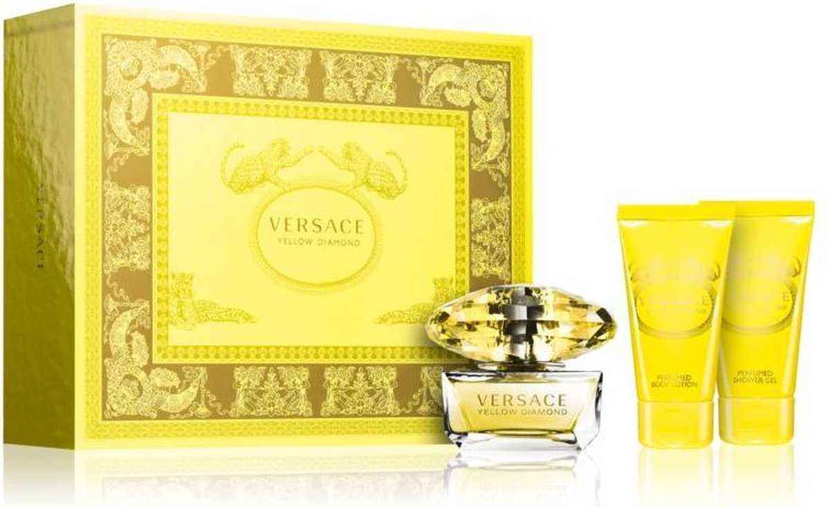 Coffret cadeau Versace Yellow Diamond EDT 50 ml (3 pièces) | bol.com