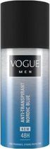 Vogue Men Nordic Blue - 48H Deodorant - 3 x 150 ml - Voordeelverpakking