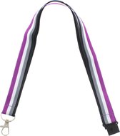 Zac's Alter Ego Sleutelkoord/Lanyard Asexual Multicolours