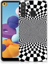 Bumper Hoesje Geschikt voor Samsung Galaxy A21 Smartphone hoesje Illusie