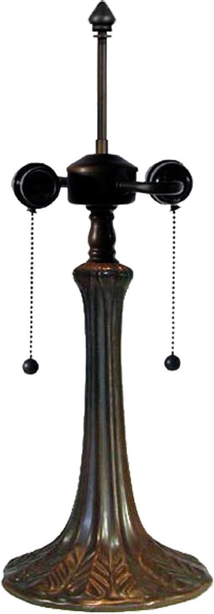 Lumilamp Lampenvoet Tafellamp Tiffany Ø 17x52 cm Bruin Kunststof
