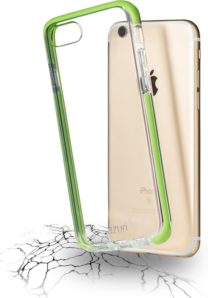 Azuri flexibel bumper hoesje - Voor Apple iPhone 8 Plus en Apple iPhone 7 Plus - Groen