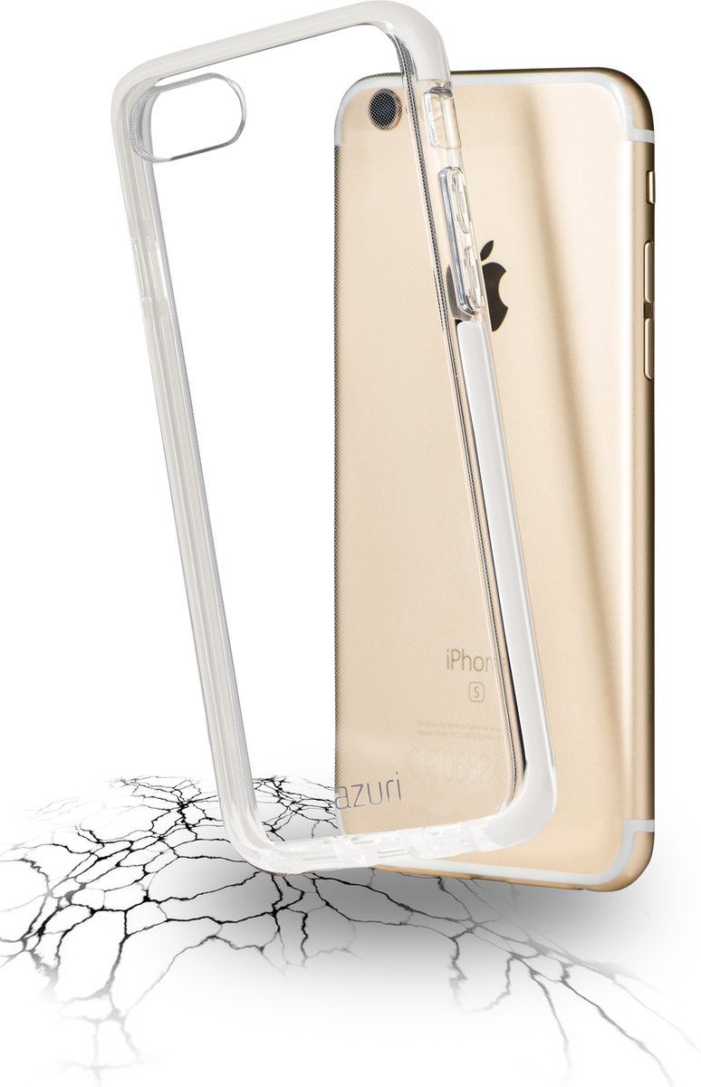 Azuri flexible bumpercover - wit - voor Apple iPhone 8 Plus;Apple iPhone 7 Plus
