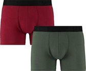 Sapph Boxershort Heren - Nolan - Microvezel - 2pack - Groen/Rood - XXL