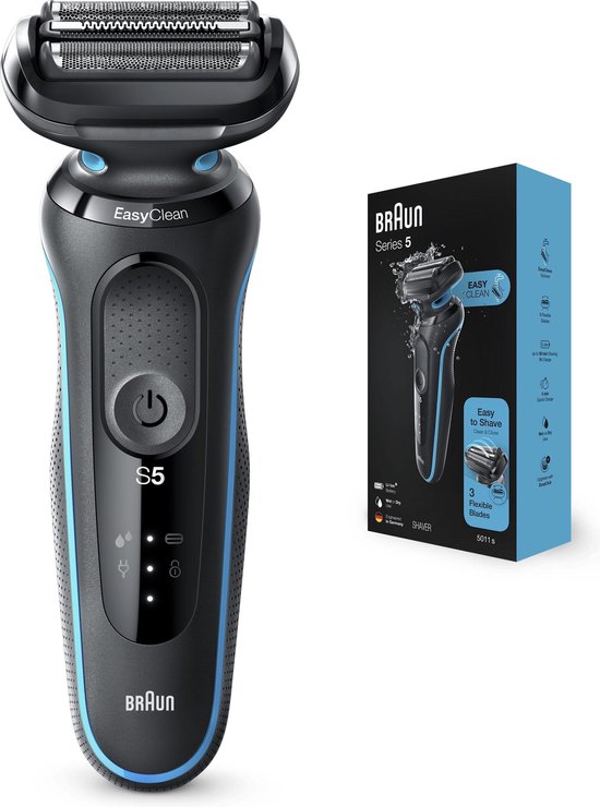 Braun Series 5 50-M1000s Rasoir à grille Noir, Bleu | bol.com