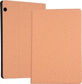 Universal Voltage Craft Cloth TPU beschermhoes voor Huawei MediaPad T5, met houder (goud)