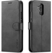 Voor Huawei Mate 20 Lite / Maimang 7 LC.IMEEKE kalfsleer Horizontale flip lederen tas, met houder & kaartsleuven & portemonnee (zwart)