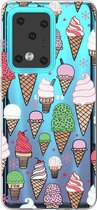 Voor Galaxy S20 Ultra Painted TPU-beschermhoes (ijs)