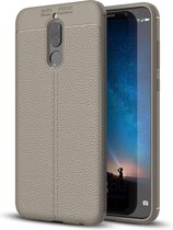 Voor Huawei Maimang 6 / Mate 10 Lite Litchi Texture Volledige dekking TPU beschermende achterkant van de behuizing (grijs)