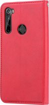 Voor Xiaomi Redmi Note 8T Kneed Skin Texture Horizontaal Flip Leren Case met Fotolijst & Houder & Kaartsleuven & Portemonnee (Rood)