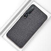 Voor Xiaomi Mi 10 schokbestendige stoffen textuur PC + TPU beschermhoes (grijs)