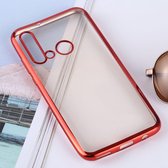 Ultradunne galvaniseren zachte TPU beschermhoes voor Huawei Nova 5i (rood)