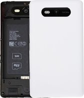 Effen kleur NFC batterij achterkant voor Nokia Lumia 820 (wit)