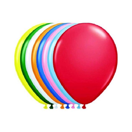 Ballonnen folatex 12ln/30cm onb std ass/100