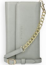 Selencia Eny Uitneembare Vegan Lederen Clutch iPhone 11 Pro hoesje - Grijs