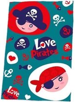 Kids Licensing Fleecedeken Love Pirates Junior 150 X 100 Cm Blauw
