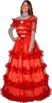 Barbie Verkleedjurk Dames Polyester Rood Maat S