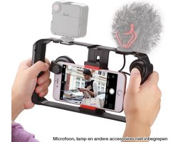 Ulanzi U-Rig Pro Smartphone Video Rig - Universeel tot 9cm breed - 1/4 inch schroefaansluiting - Zwart Ulanzi U-Rig Pro Smartphone Video Rig - Universeel tot 9cm breed - 1/4 inch schroefaansluiting - Zwart
