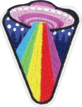 Grindstore Patch Rainbow Spaceship Multicolours