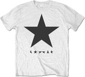 David Bowie Heren Tshirt -S- Blackstar Wit