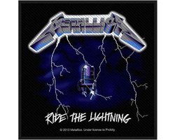 Metallica Ride The Lightning Patch zwart-blauw-wit Polyester -