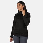 Regatta - Women's Helio Full Zip Hooded Stretch Midlayer - Outdoorshirt - Vrouwen - Maat 46 - Zwart