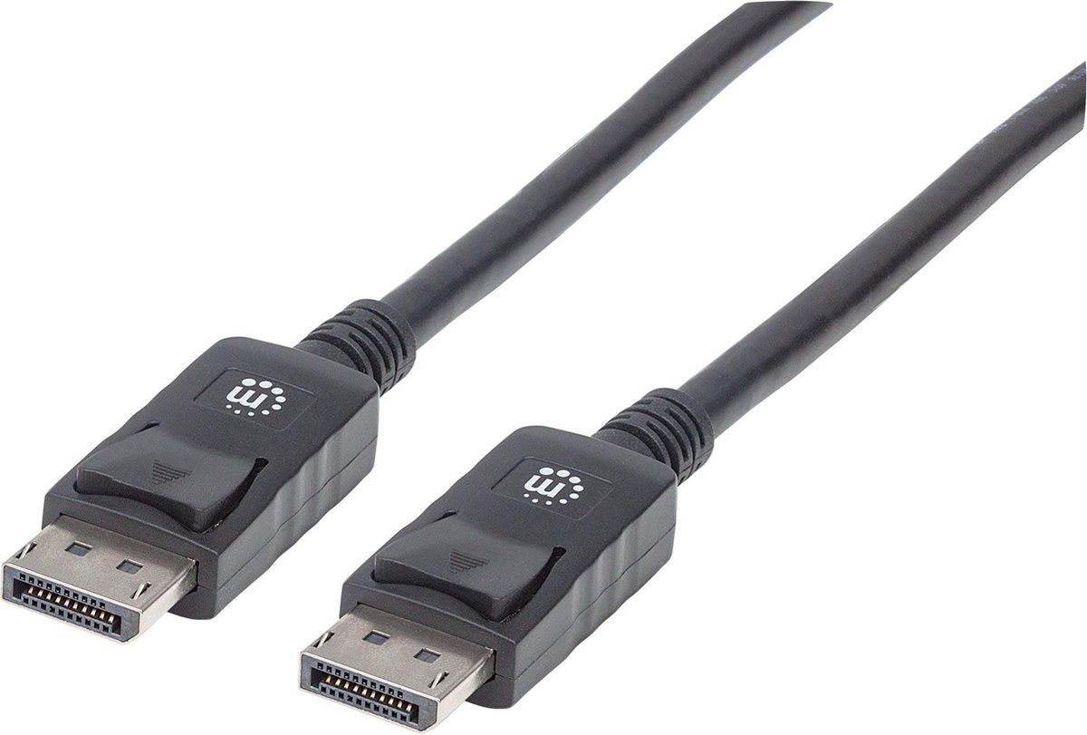 Manhattan 306935-CG DisplayPort-kabel DisplayPort Aansluitkabel DisplayPort-stekker, DisplayPort-stekker 1.00 m Zwart