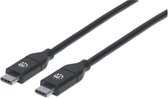 Manhattan 355247 USB-kabel 2 m USB 2.0 USB C Zwart