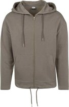 Urban Classics Vest met capuchon -L- Long Sweat Groen/Groen