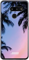 LG G8 ThinQ Hoesje Transparant TPU Case - Sunset Palms #ffffff