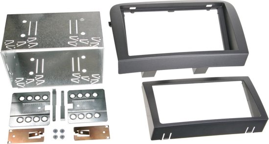 Façade d'autoradio 2-DIN compatible avec Citroën/Fiat/Opel/Peugeot avec