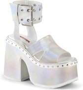 Demonia Sandaal met enkelband -38 Shoes- CAMEL-102 US 8 Wit