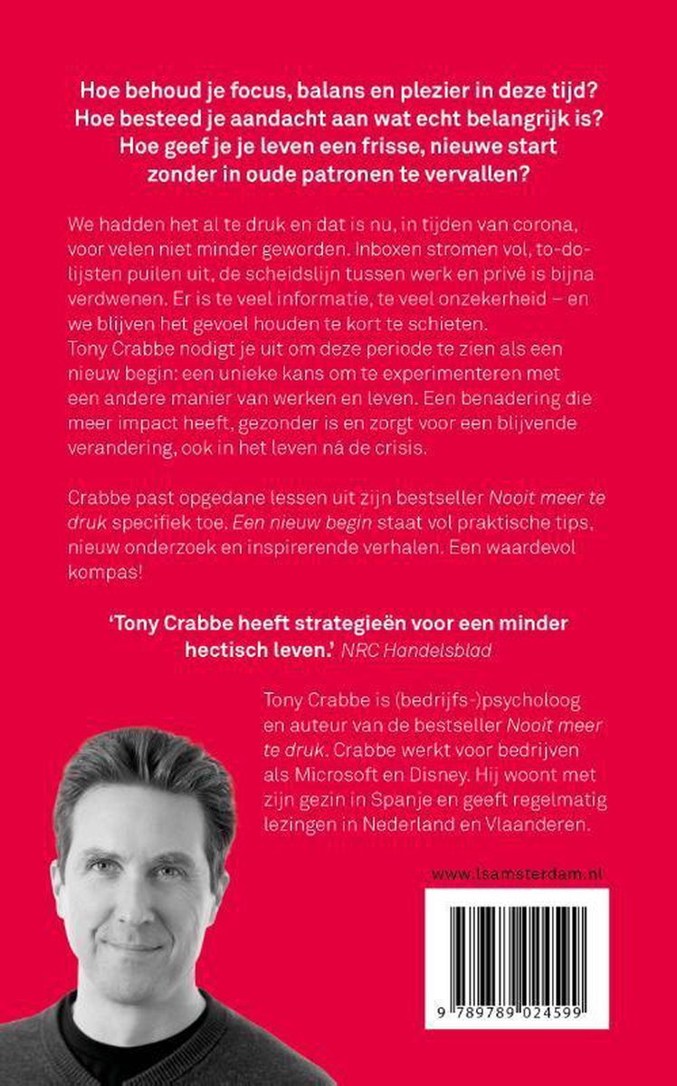 Een nieuw begin - back cover