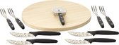 Pizzaplank - Hout - ø32cm - 10 Accessoires