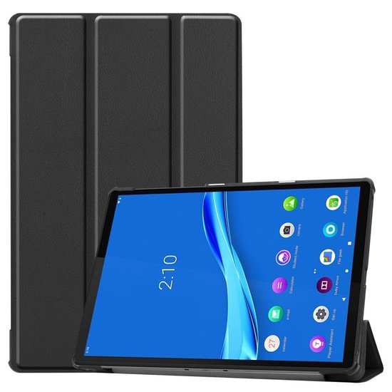 Housse Lenovo Tab M10 Plus - Housse Smart Tri-Fold Tablet Book Case - Zwart  | bol.com
