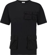Purewhite -  Heren Slim Fit   T-shirt  - Zwart - Maat XL