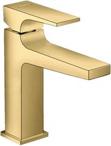 Mitigeur de lavabo avec bonde Push-Open, aspect doré poli