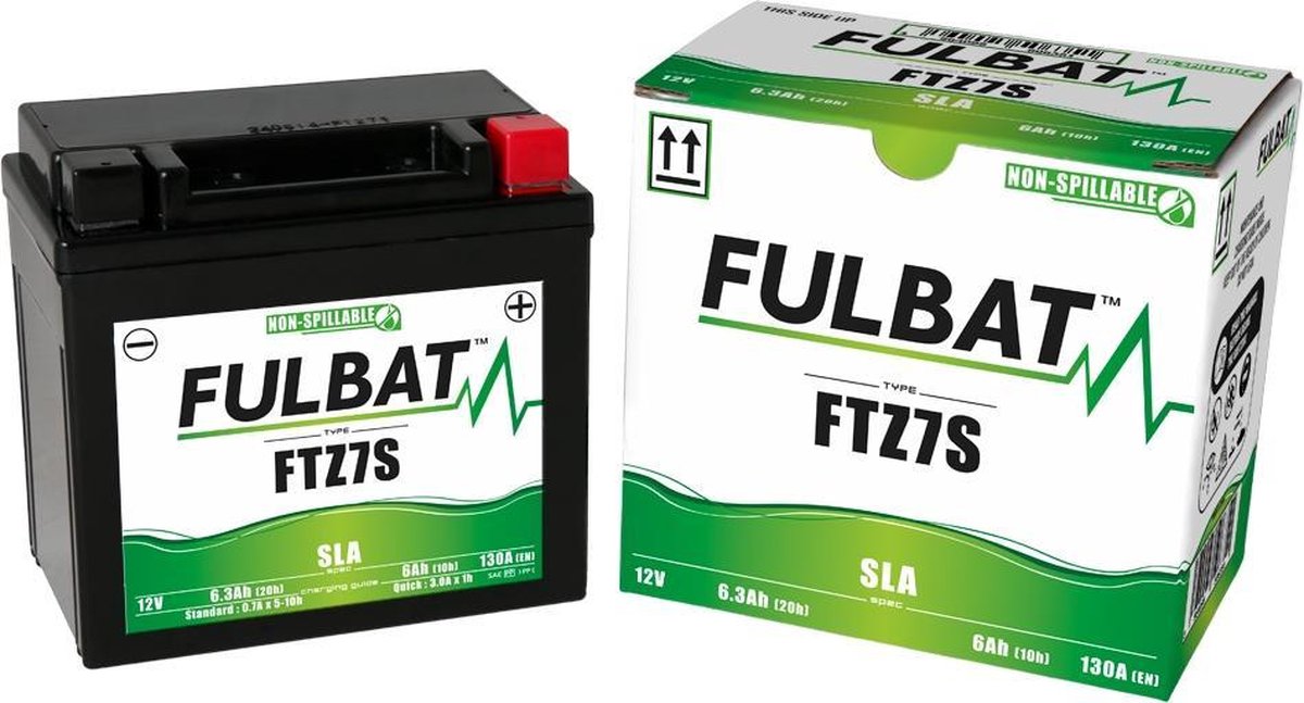 Fulbat Accu Fulbat YTZ7-S Gel SLA 12V 6Ah onderhoudsvrij op Prijzenvolger.com